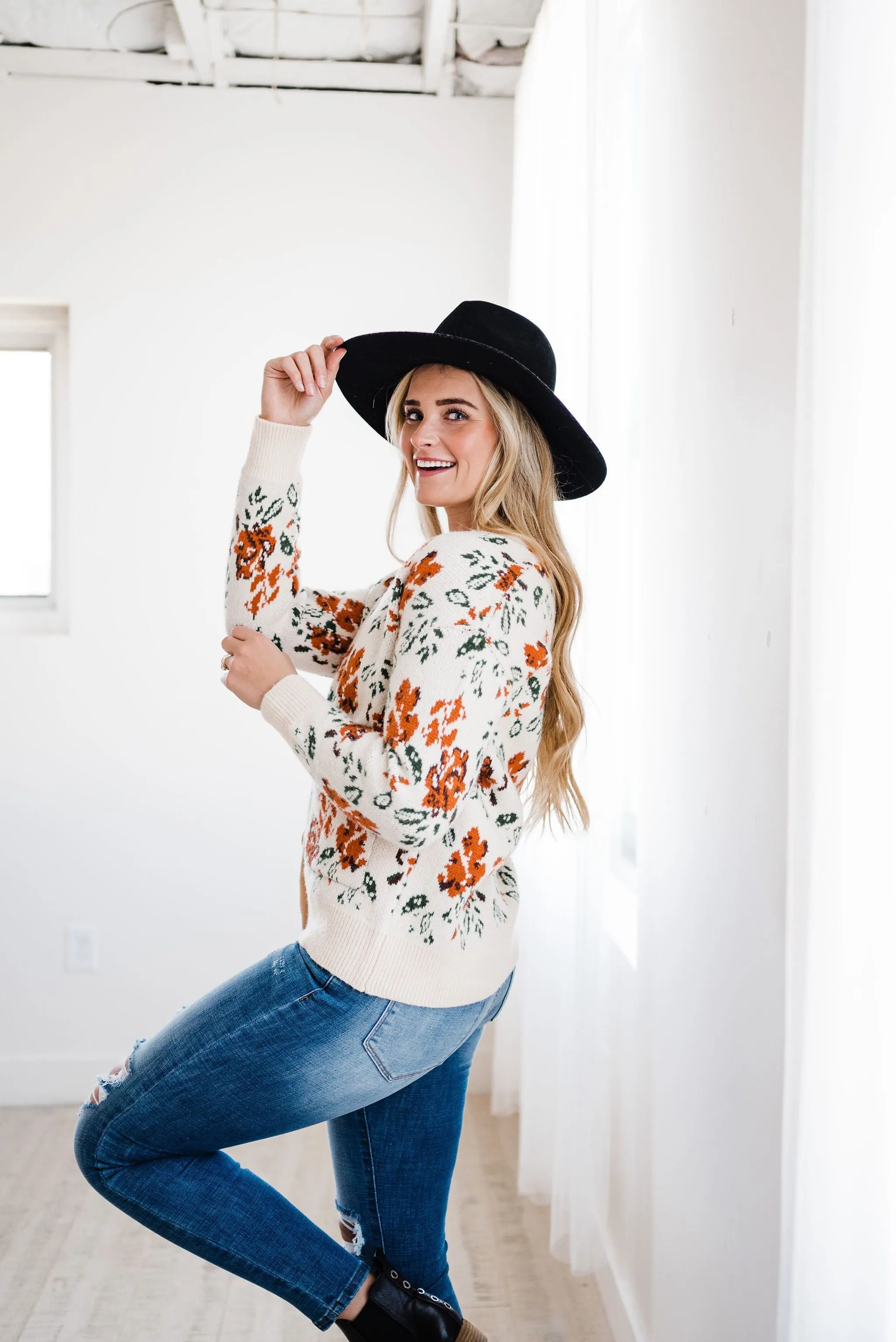 Floral Desires Open Cardigan
