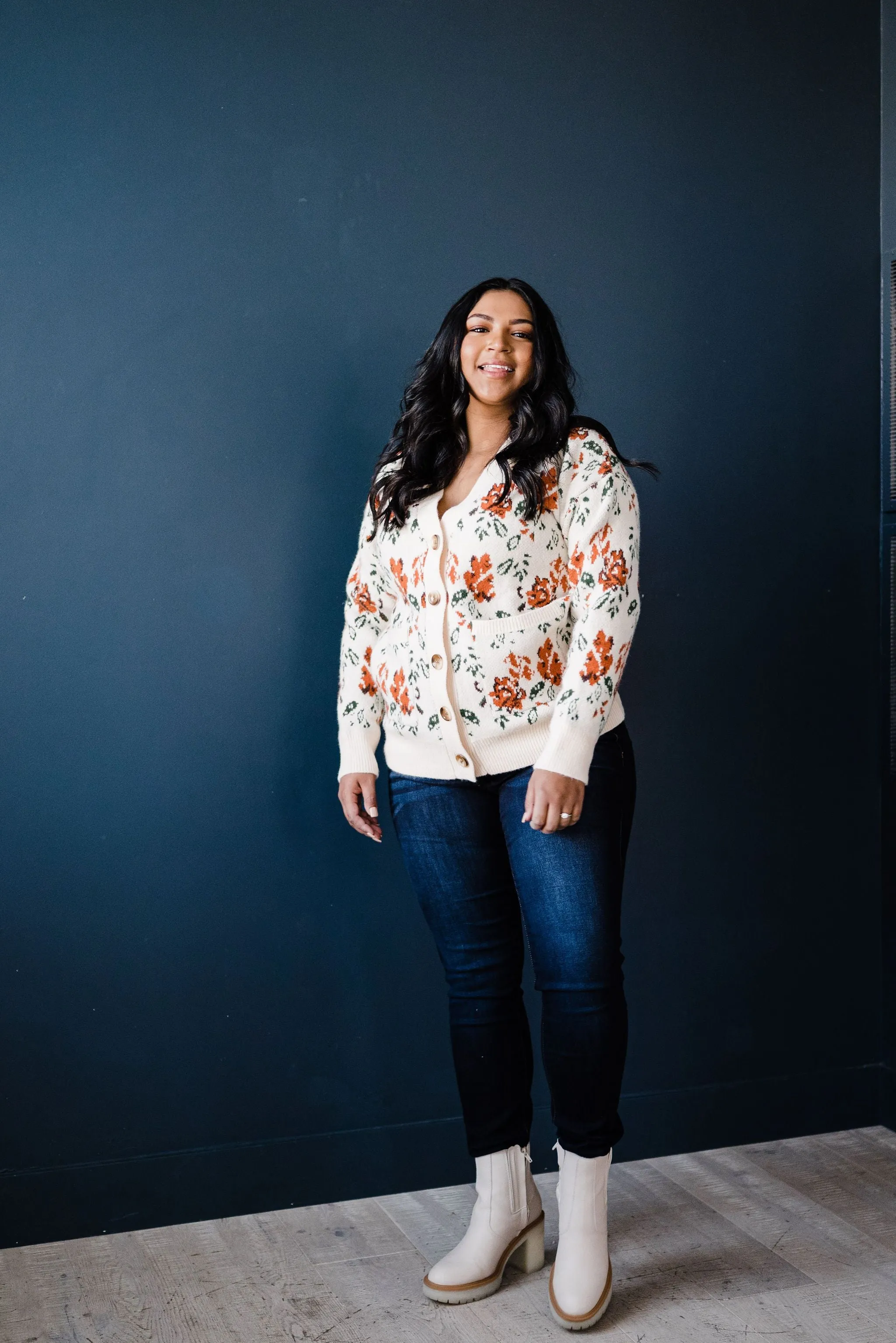Floral Desires Open Cardigan