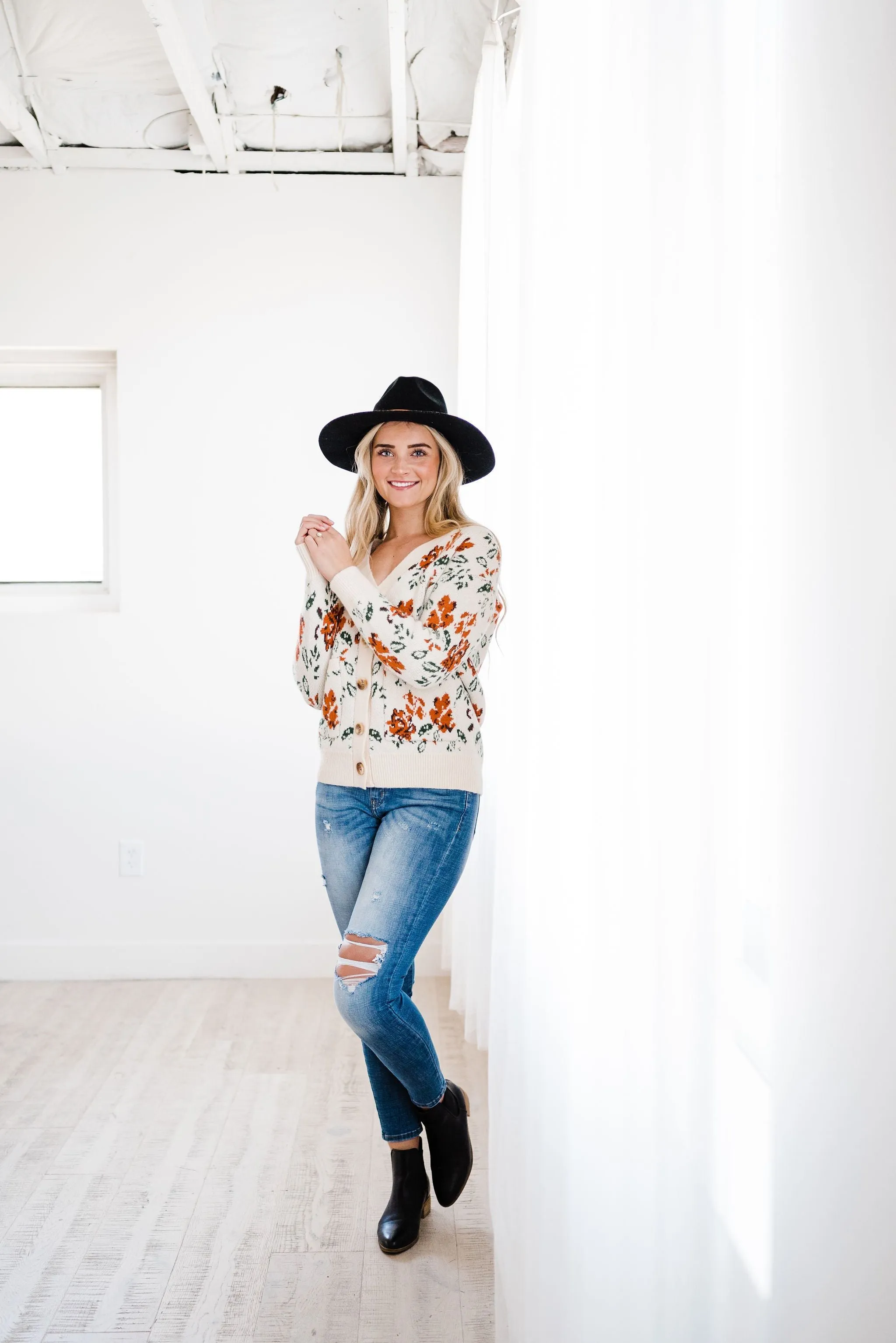 Floral Desires Open Cardigan
