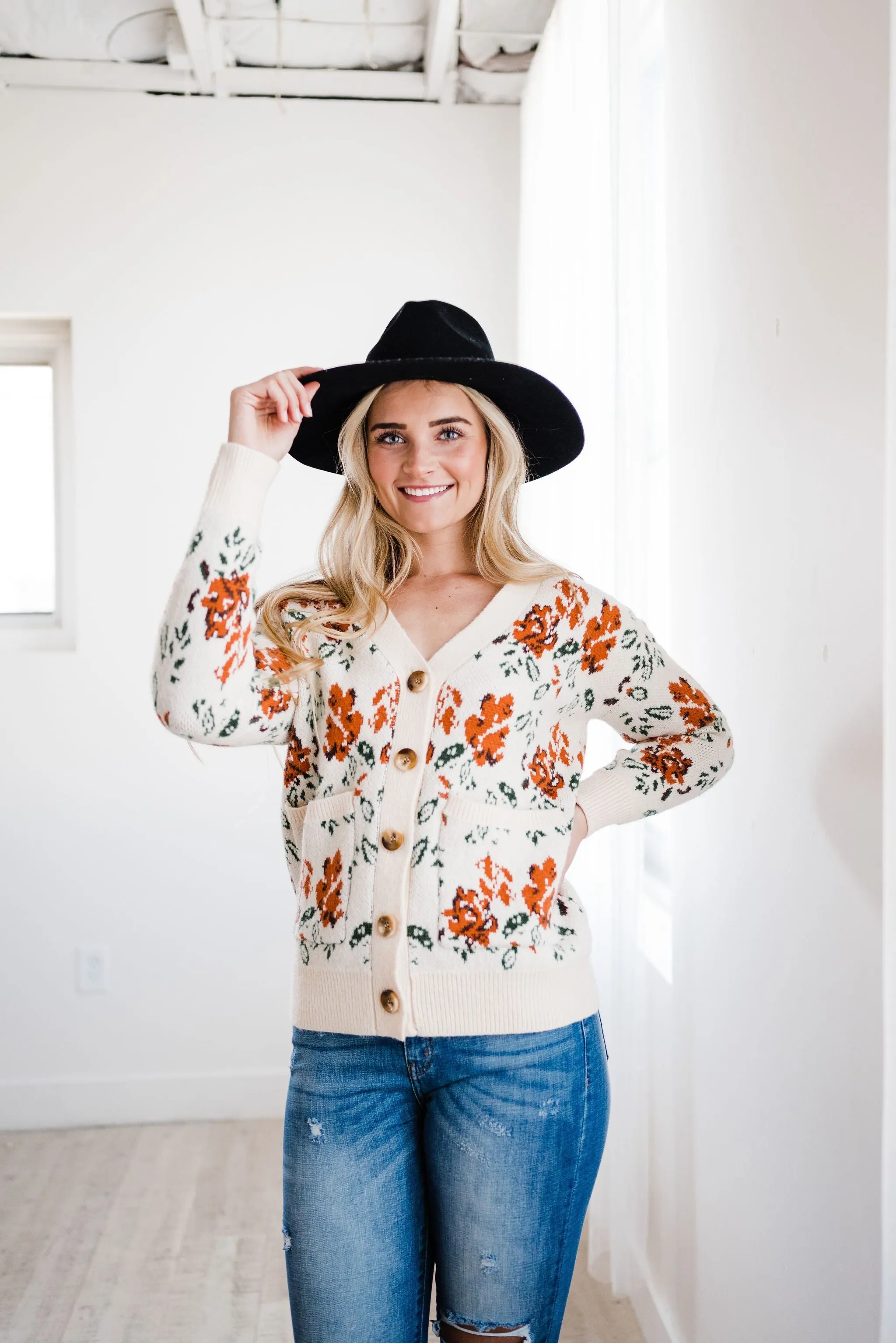 Floral Desires Open Cardigan
