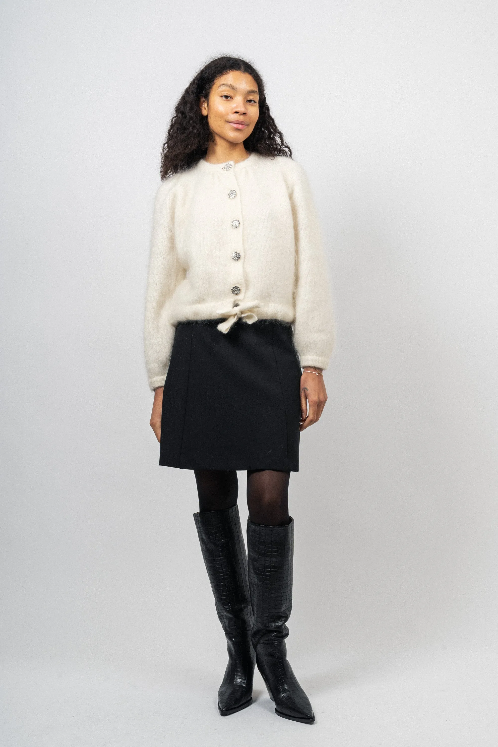 Franca Lux Chunky Cardigan - White