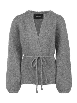 Fredrikke Chunky Cardigan - Grey Melange