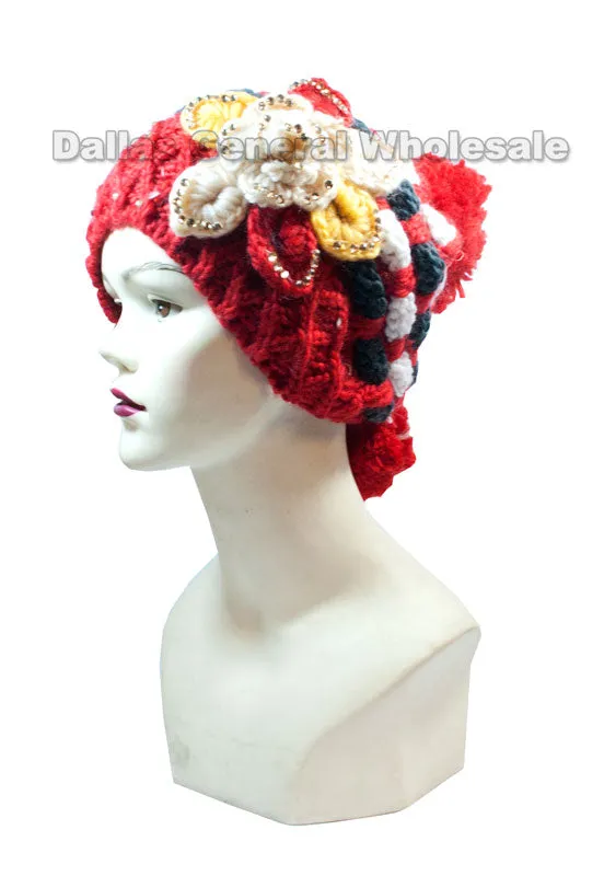 Girls Winter Fashion Knitted Hats Wholesale