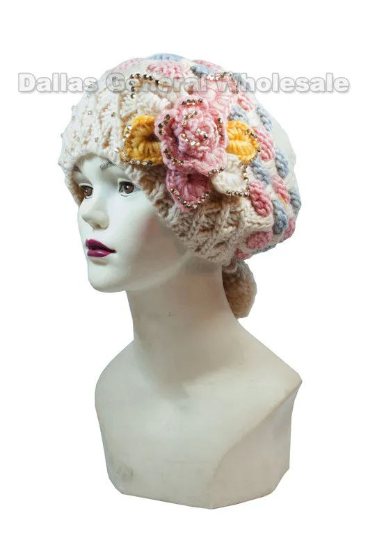 Girls Winter Fashion Knitted Hats Wholesale