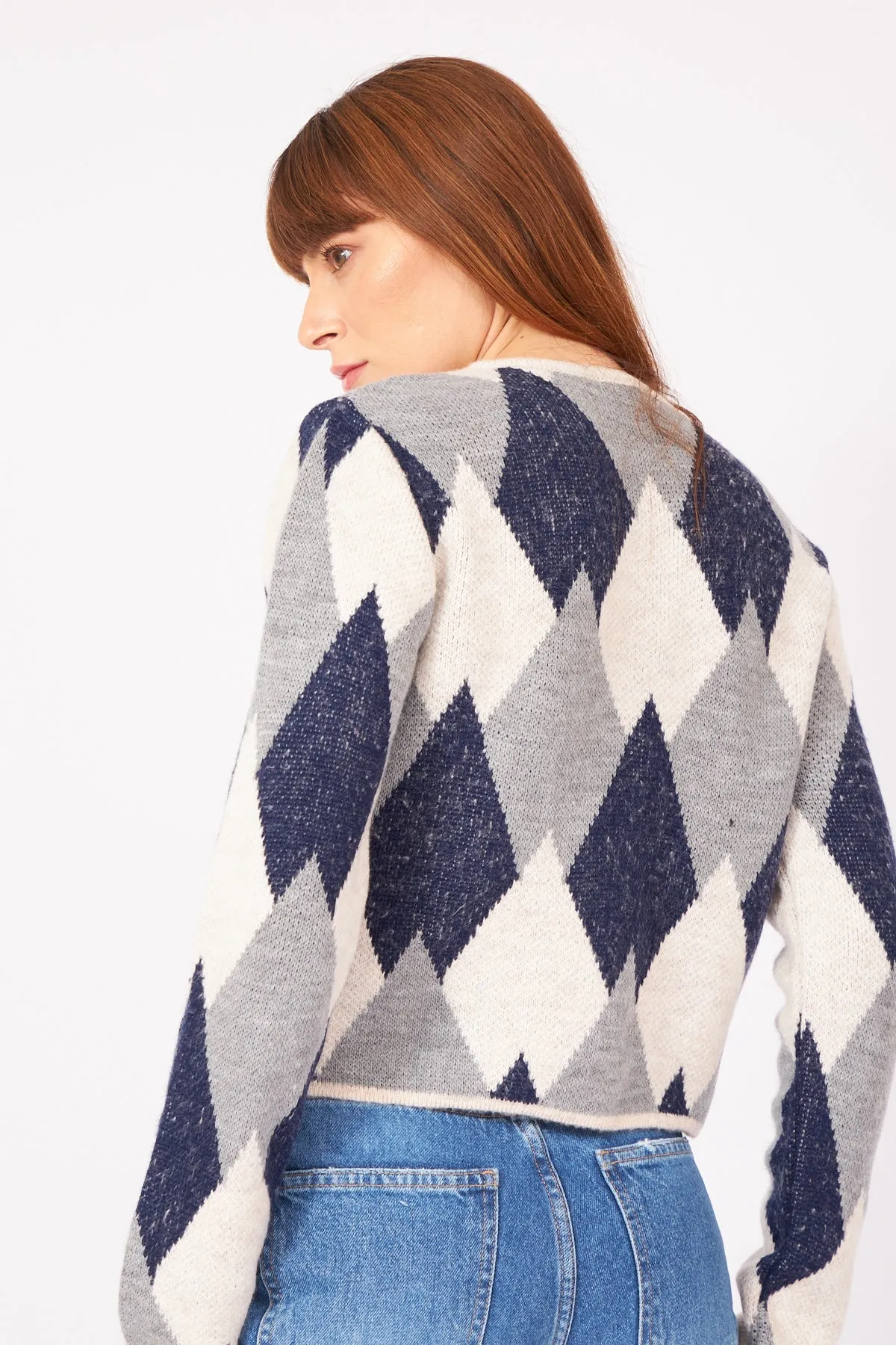 Gold Button Detailed Knitwear Cardigan