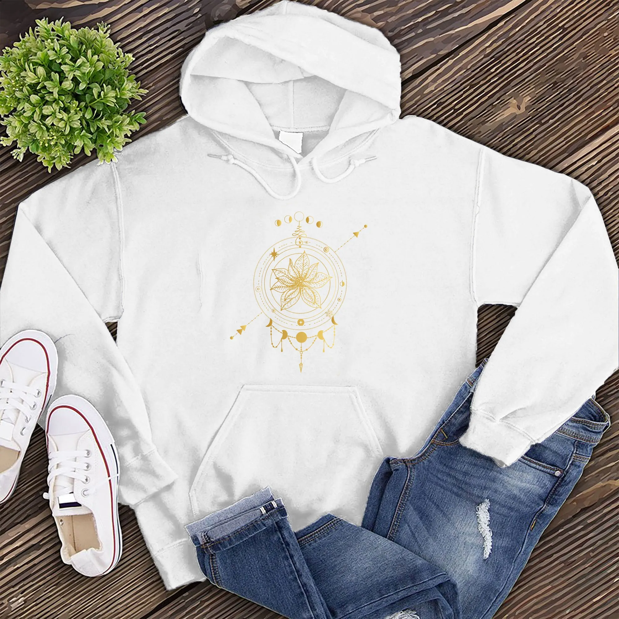 Golden Poinsettia Hoodie