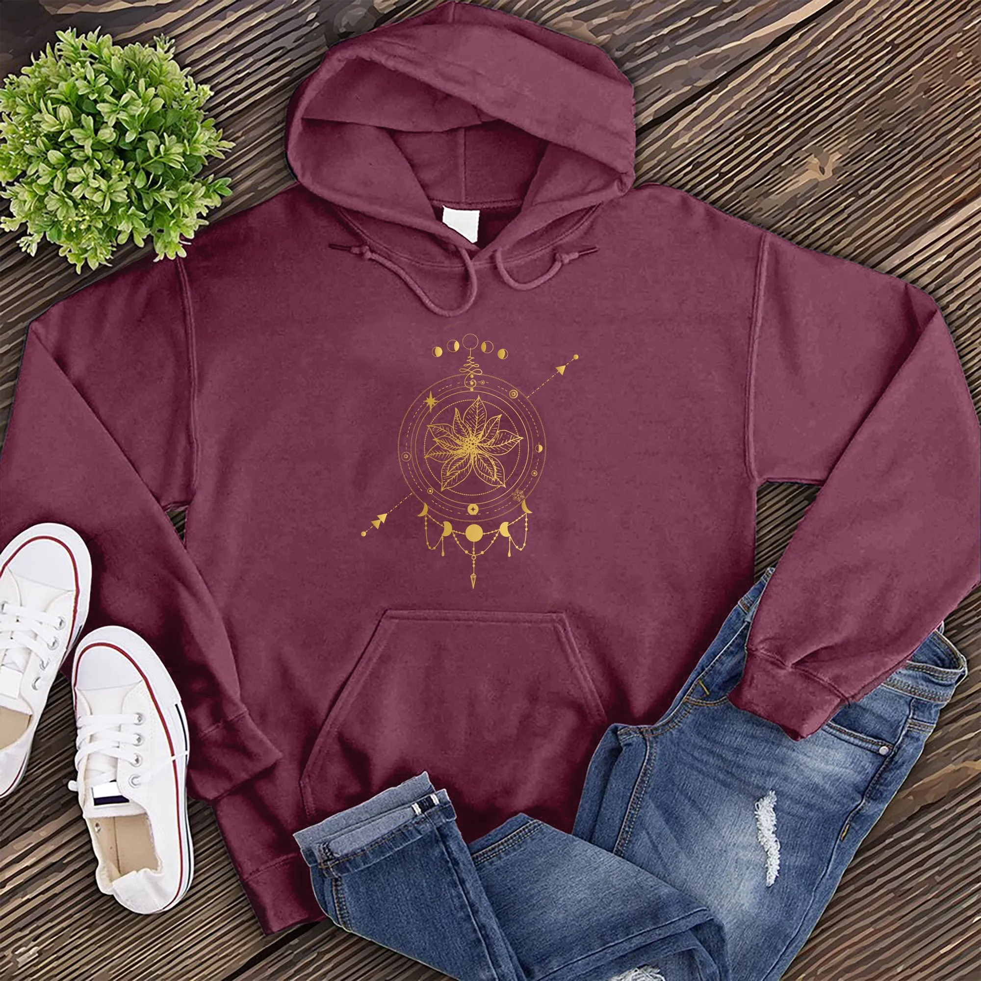 Golden Poinsettia Hoodie