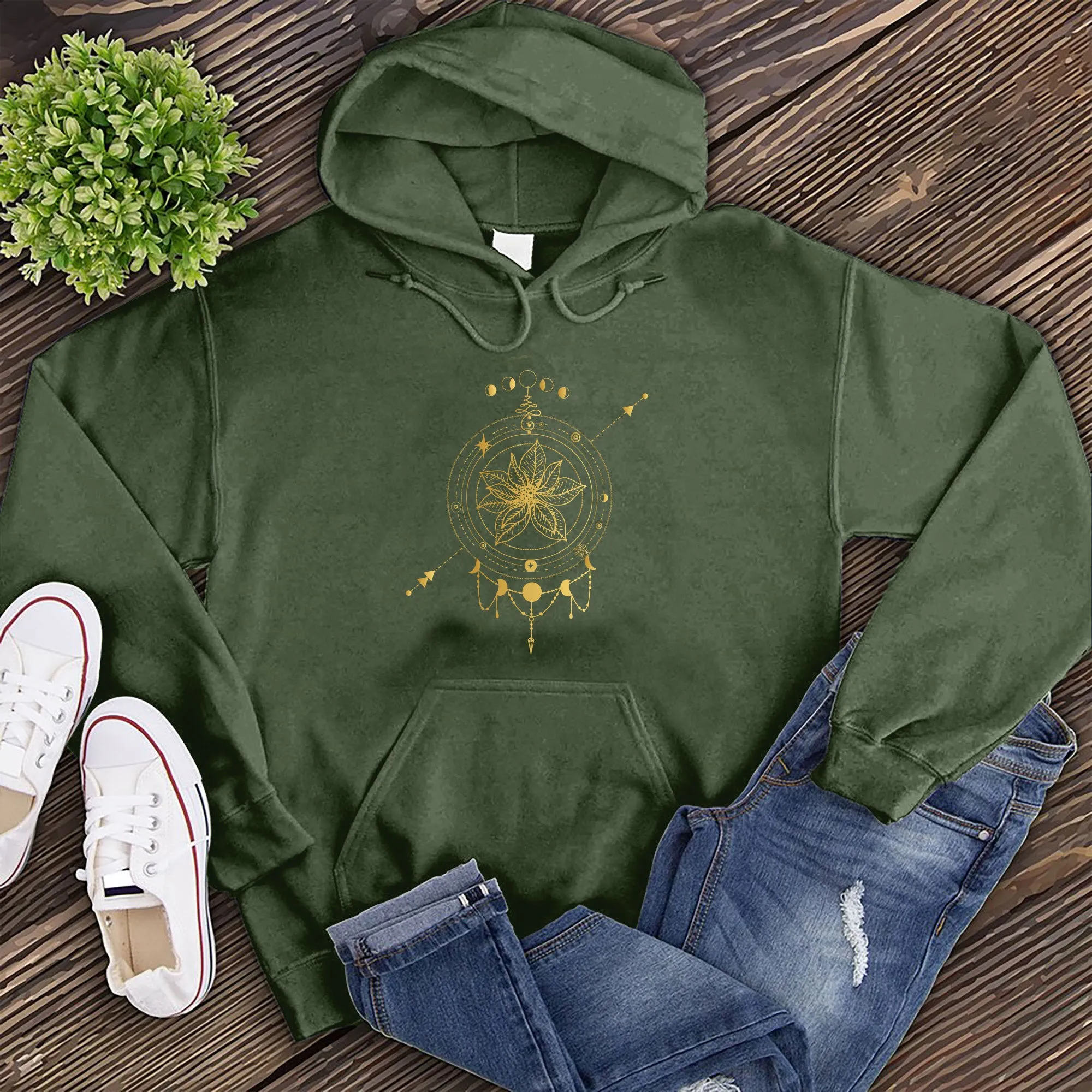 Golden Poinsettia Hoodie