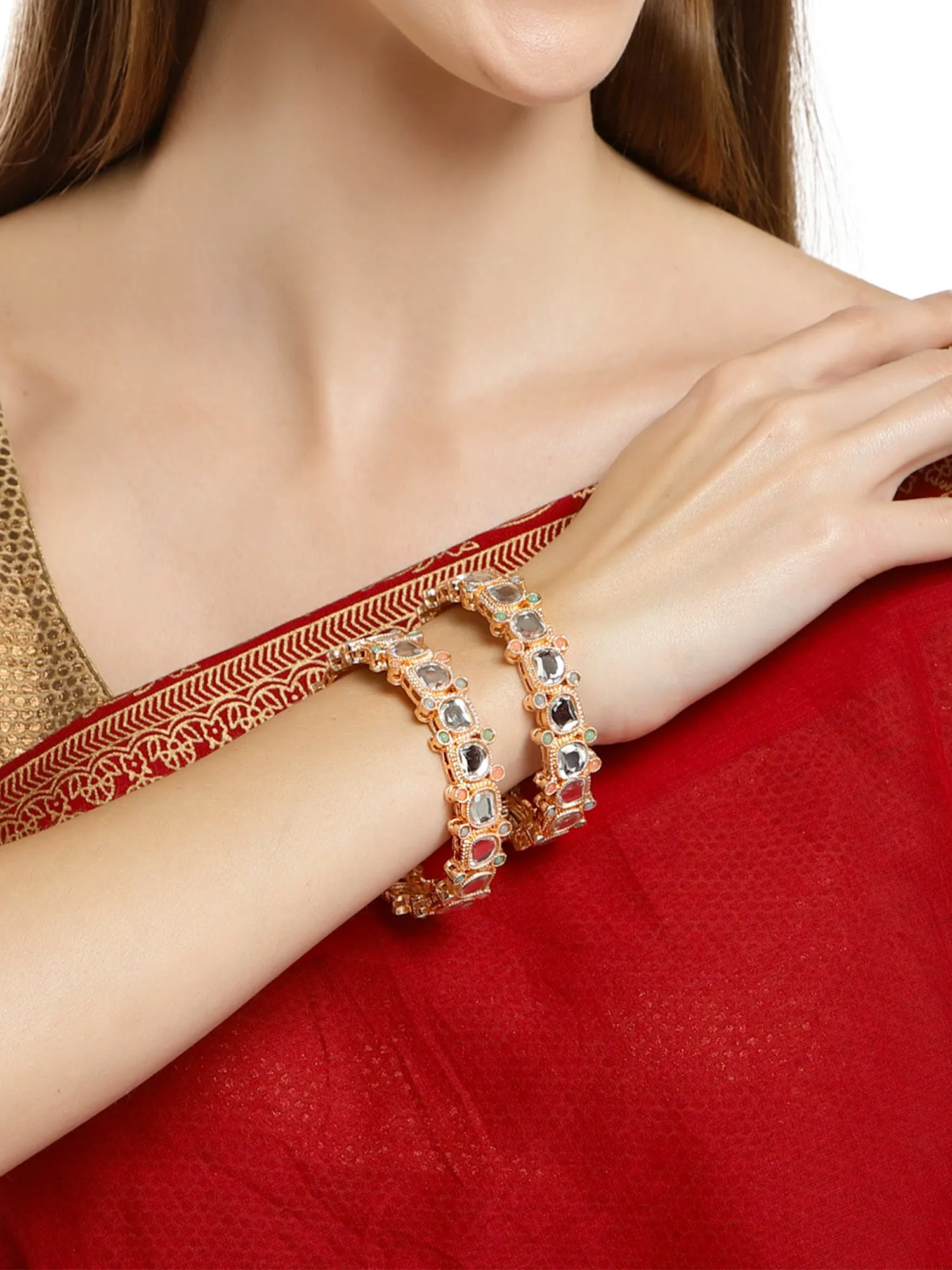 Karatcart Alloy Gold-plated Bangle