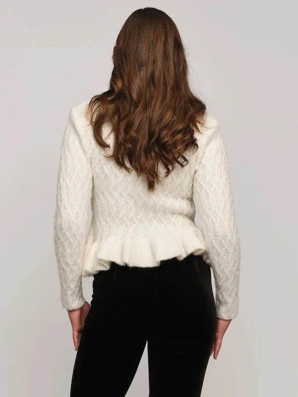 Lene Alpaca Cardigan - Ivory
