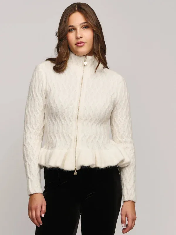 Lene Alpaca Cardigan - Ivory