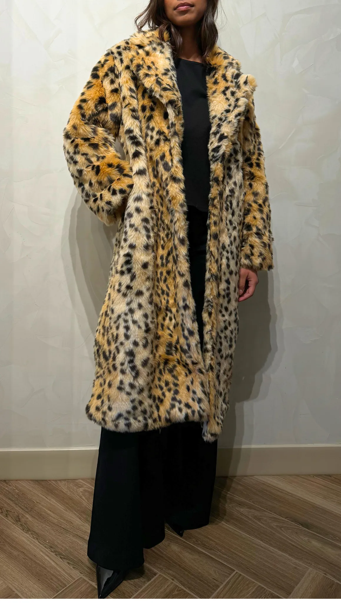 Lennox Leopard Fur Coat