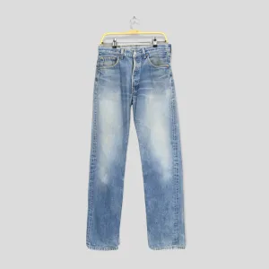 Levis 501XX Blue Acid Distressed Jeans Size 30x33