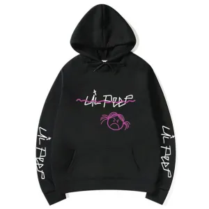 Lil Peep Sad Face Pullover Hoodies Multiple Colors
