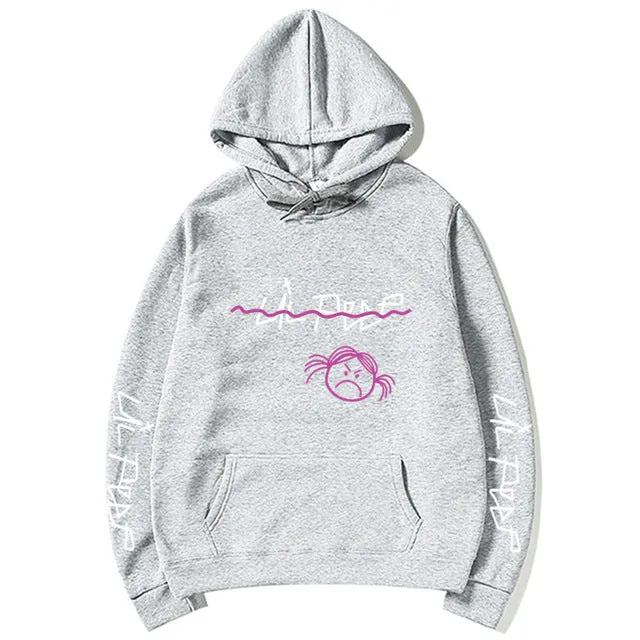 Lil Peep Sad Face Pullover Hoodies Multiple Colors