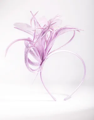 Lilac Mesh Fascinator Headband