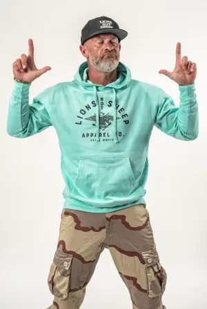 Lions Not Sheep "Vintage Eagle" Unisex Pullover Hoodie - Mint Edition