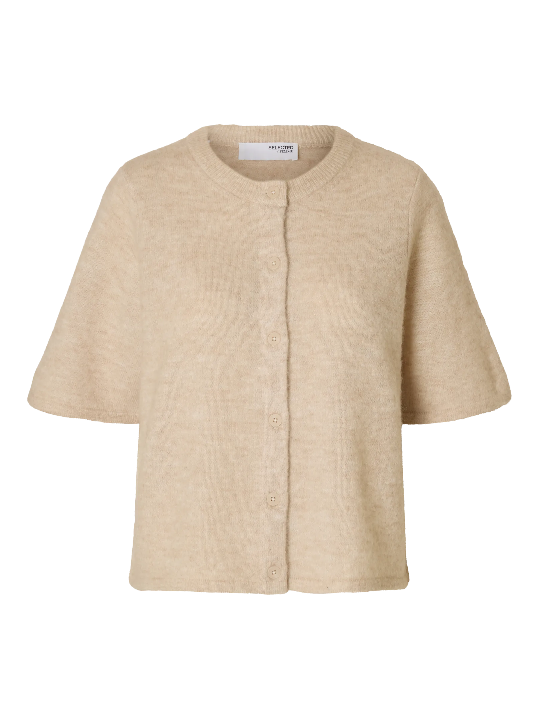 Lulu 2/4 Knit Cardigan - Birch Melange
