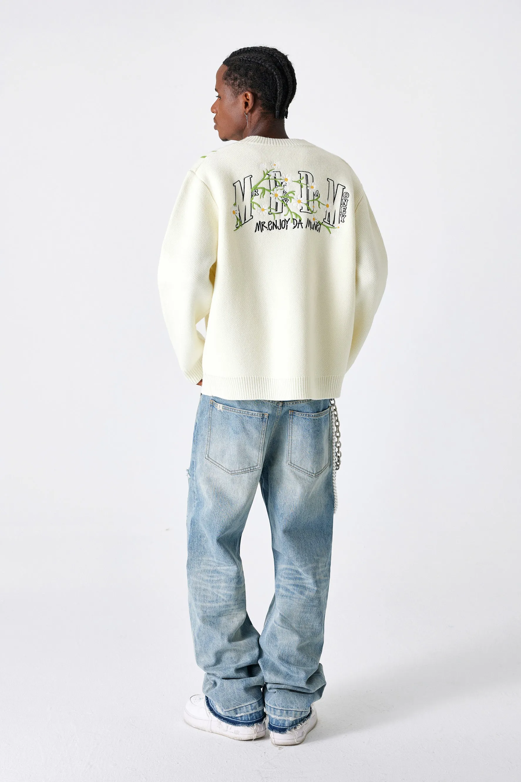 MEDM EMBROIDERY CARDIGAN
