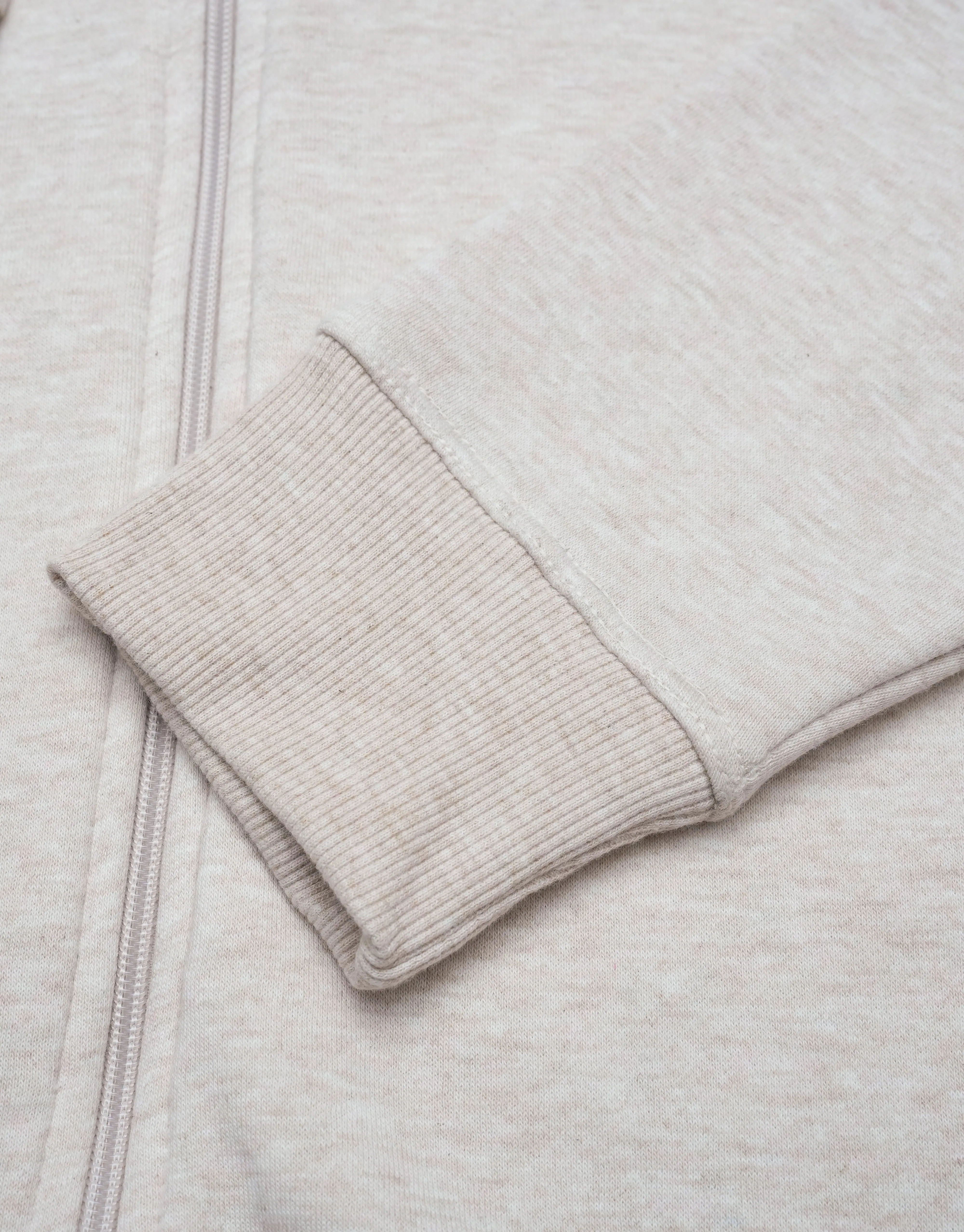 Men Pullover Fleece Hoodie Cream