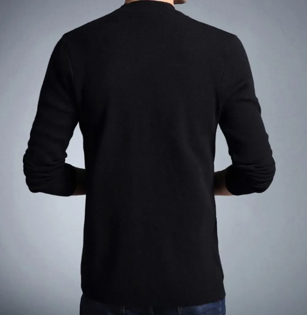 Mens Casual Slim Fit Cardigan with Buttons Design