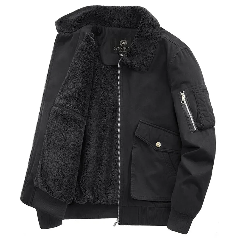 Men's Casual Waterproof Winter Jacket with Zipper and Pocket | Ideal for Autumn/Winter