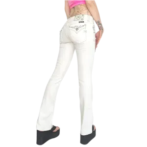 Miss Me White Bootcut Jeans (S)