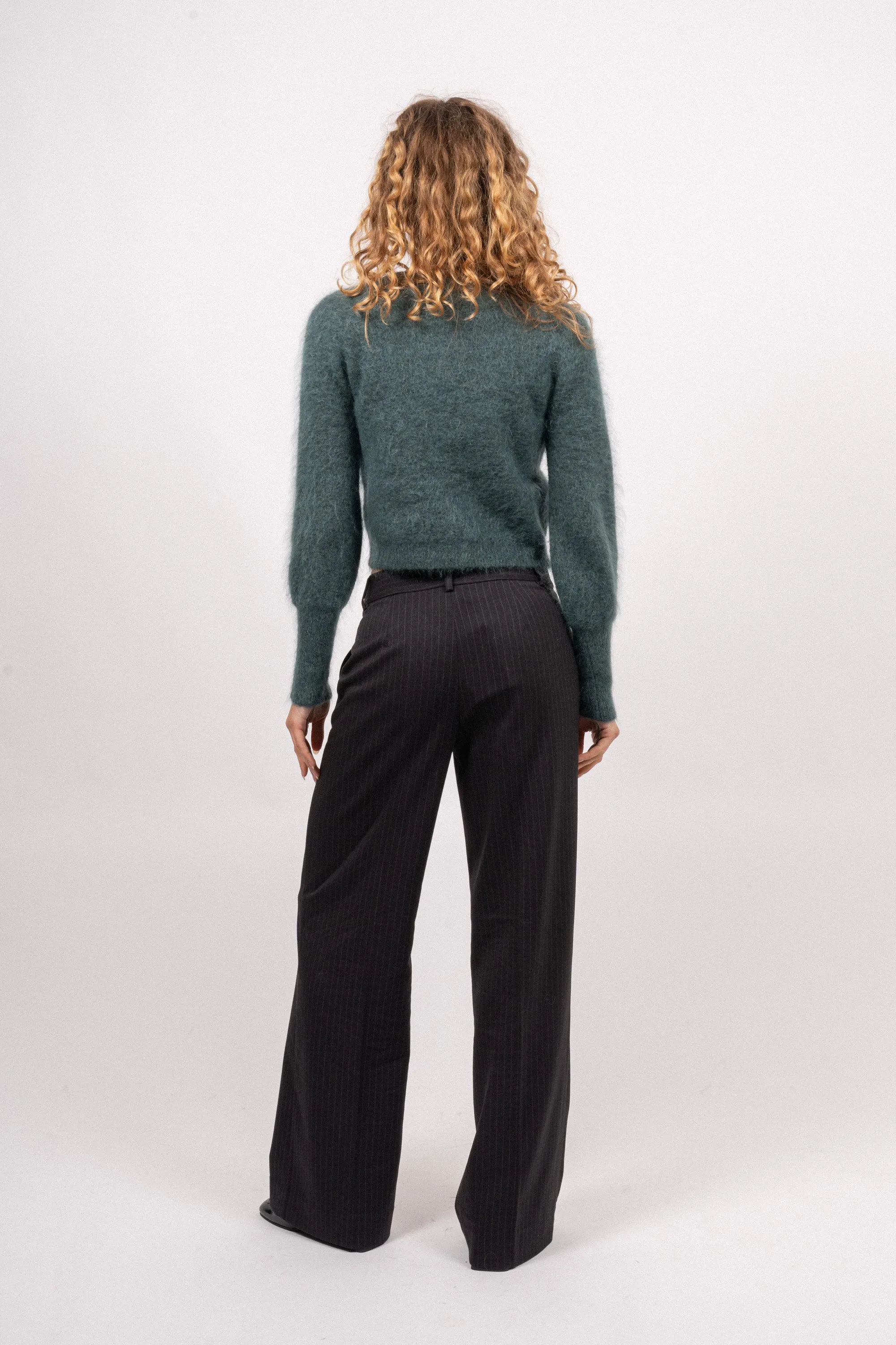 Mohair Petit Cardigan - Seaweed