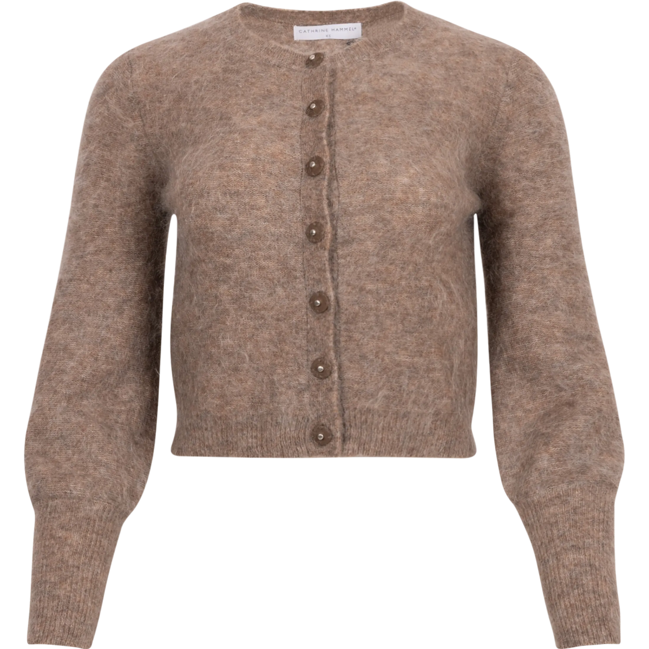 Mohair Petit Cardigan - Taupe