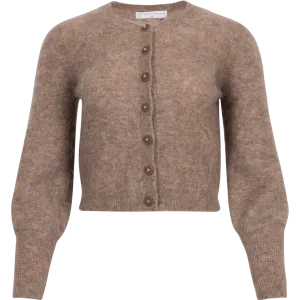 Mohair Petit Cardigan - Taupe