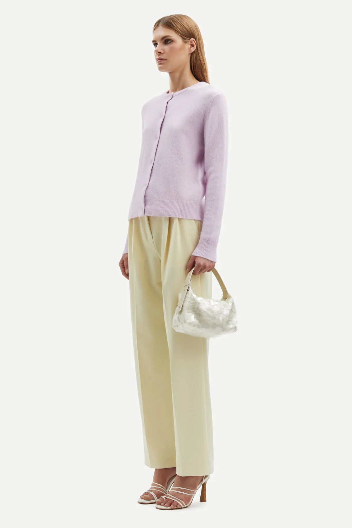 Nor Short Cardigan - Lilac Snow