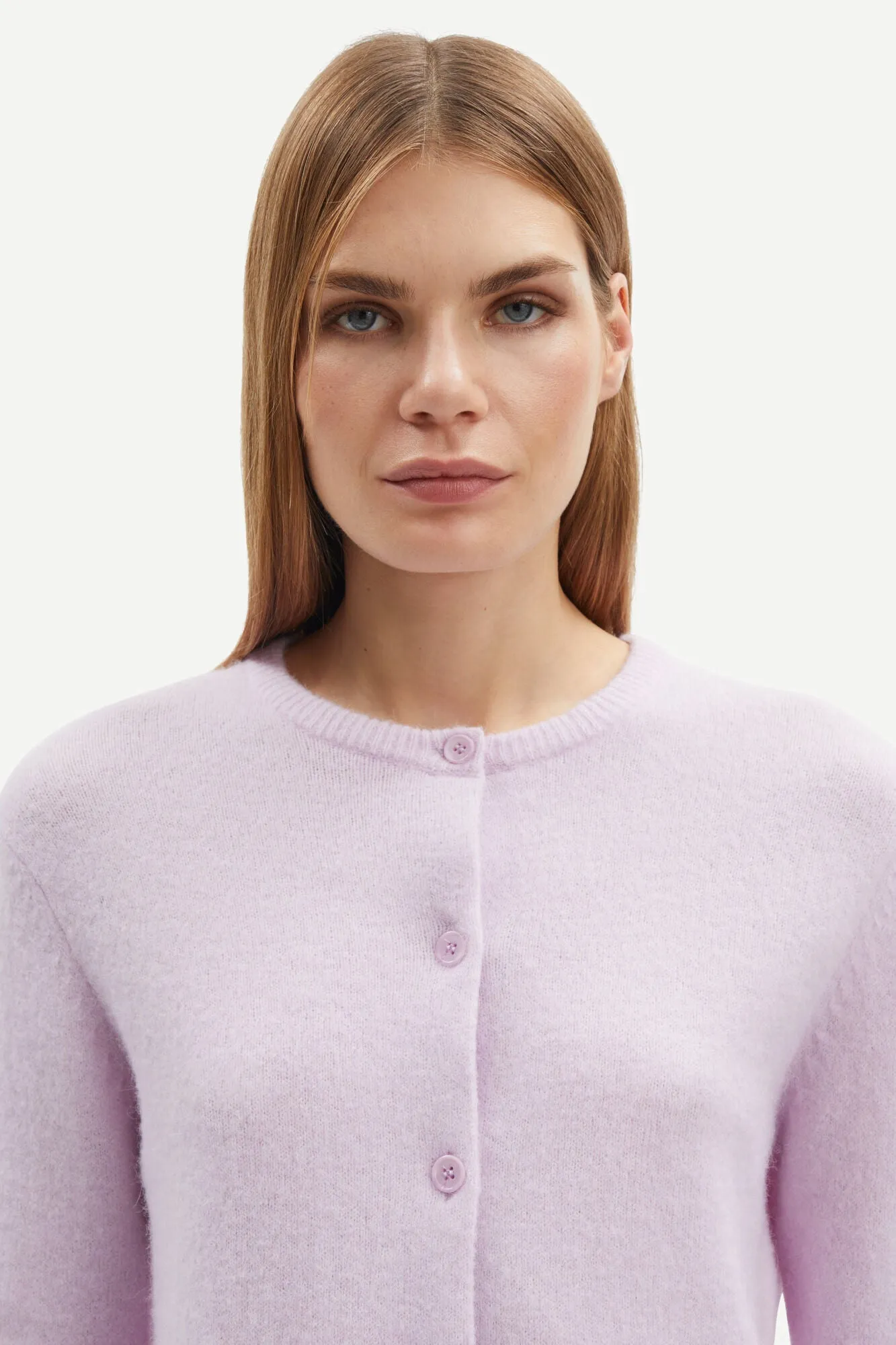 Nor Short Cardigan - Lilac Snow