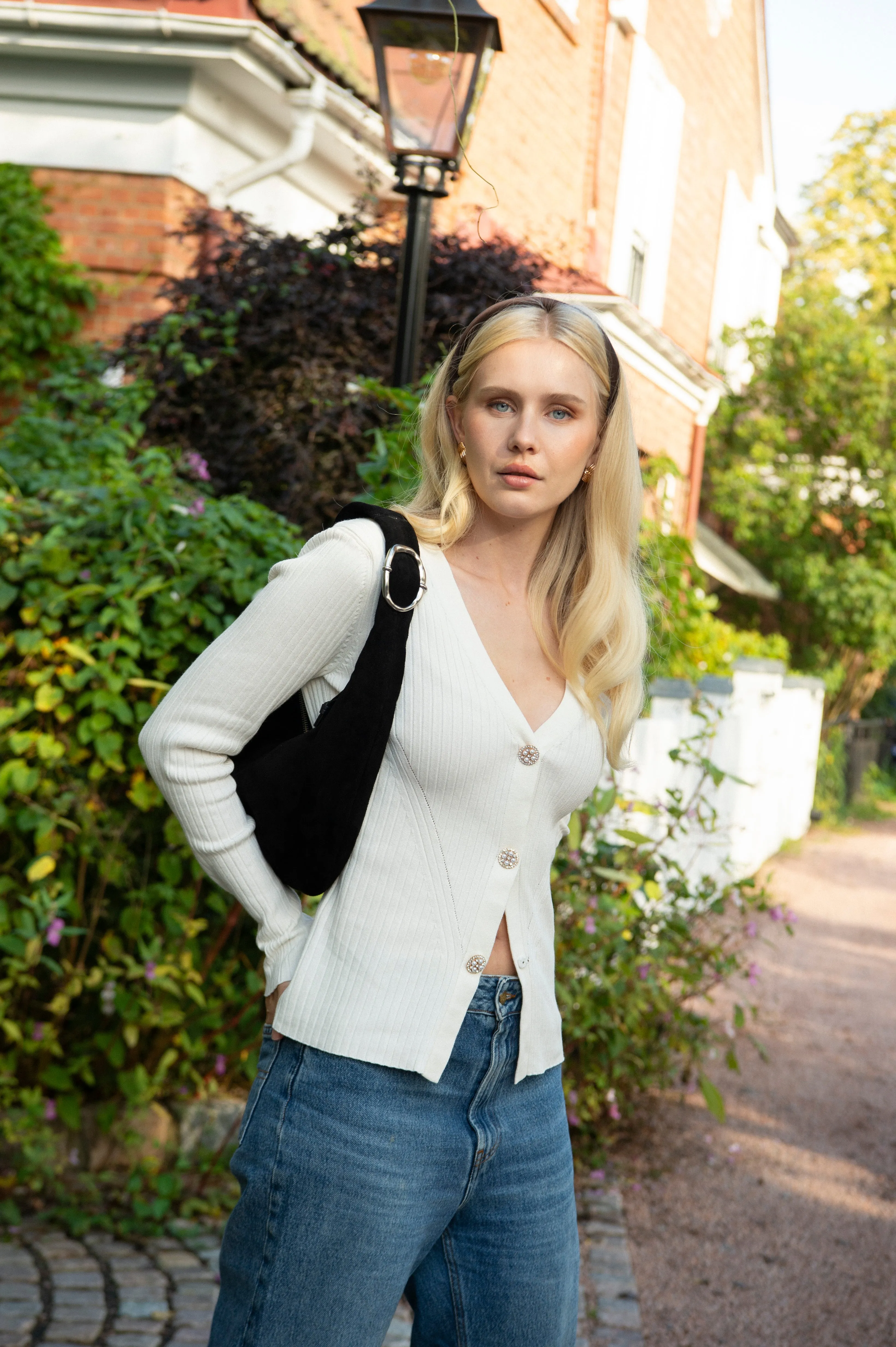 Norhild Knit Cardigan - Creme