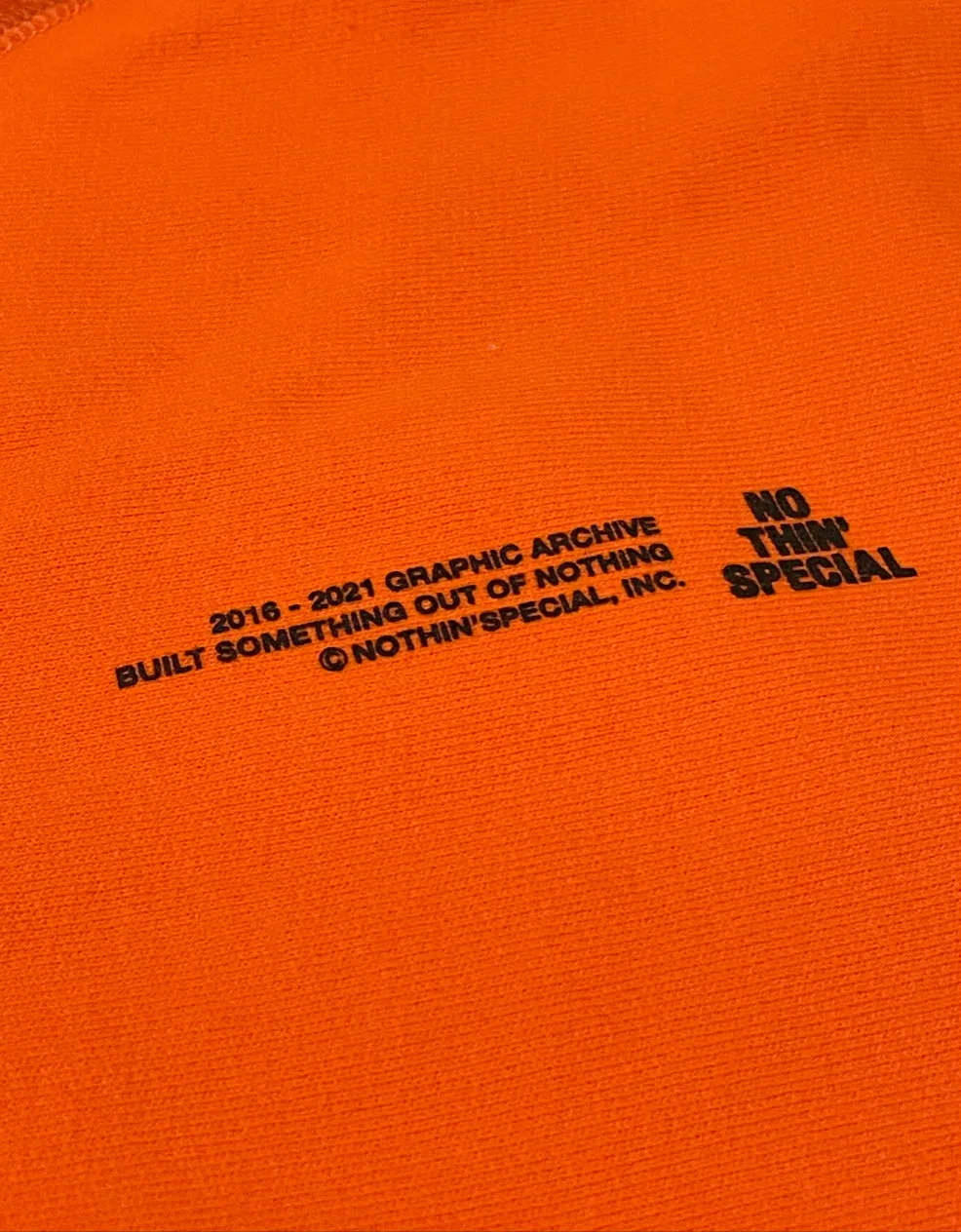 Nothin’ Special Graphic Archive Pullover Hoodie Orange