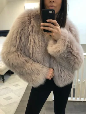 Pale Pink Fur Coat