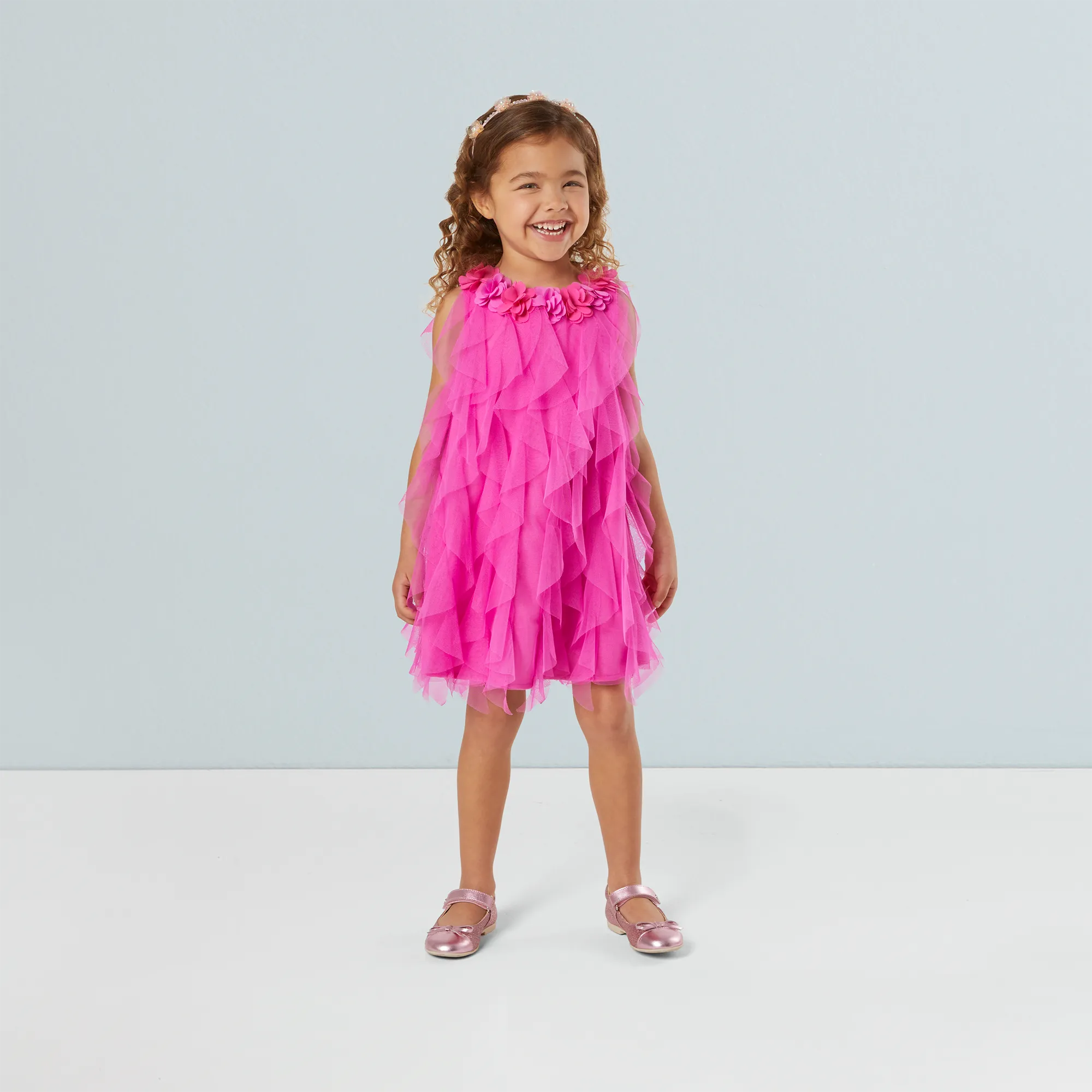 Party-Pink Birthday Dresses for Little Girls & Bitty Baby® Dolls