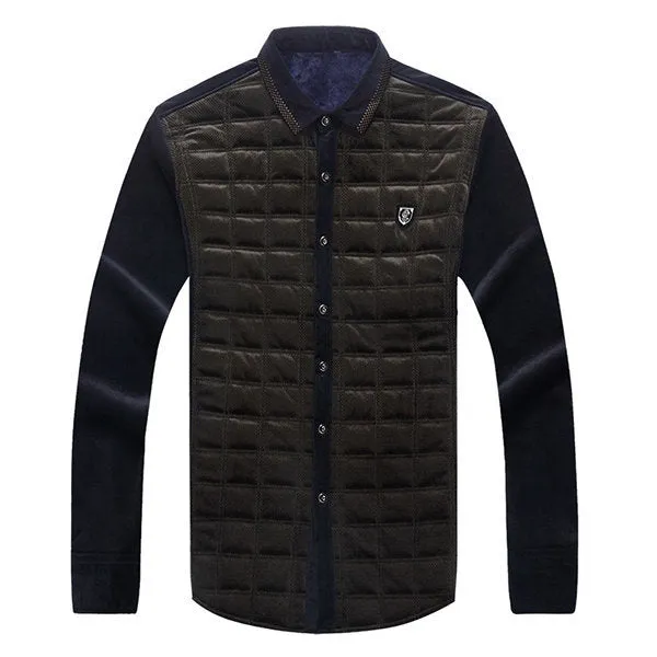 Patchwork Inside Extra Fleece Shirt