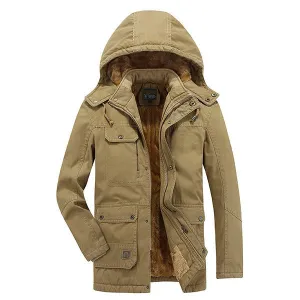 Plus Size Thicken Hooded Cotton Jackets