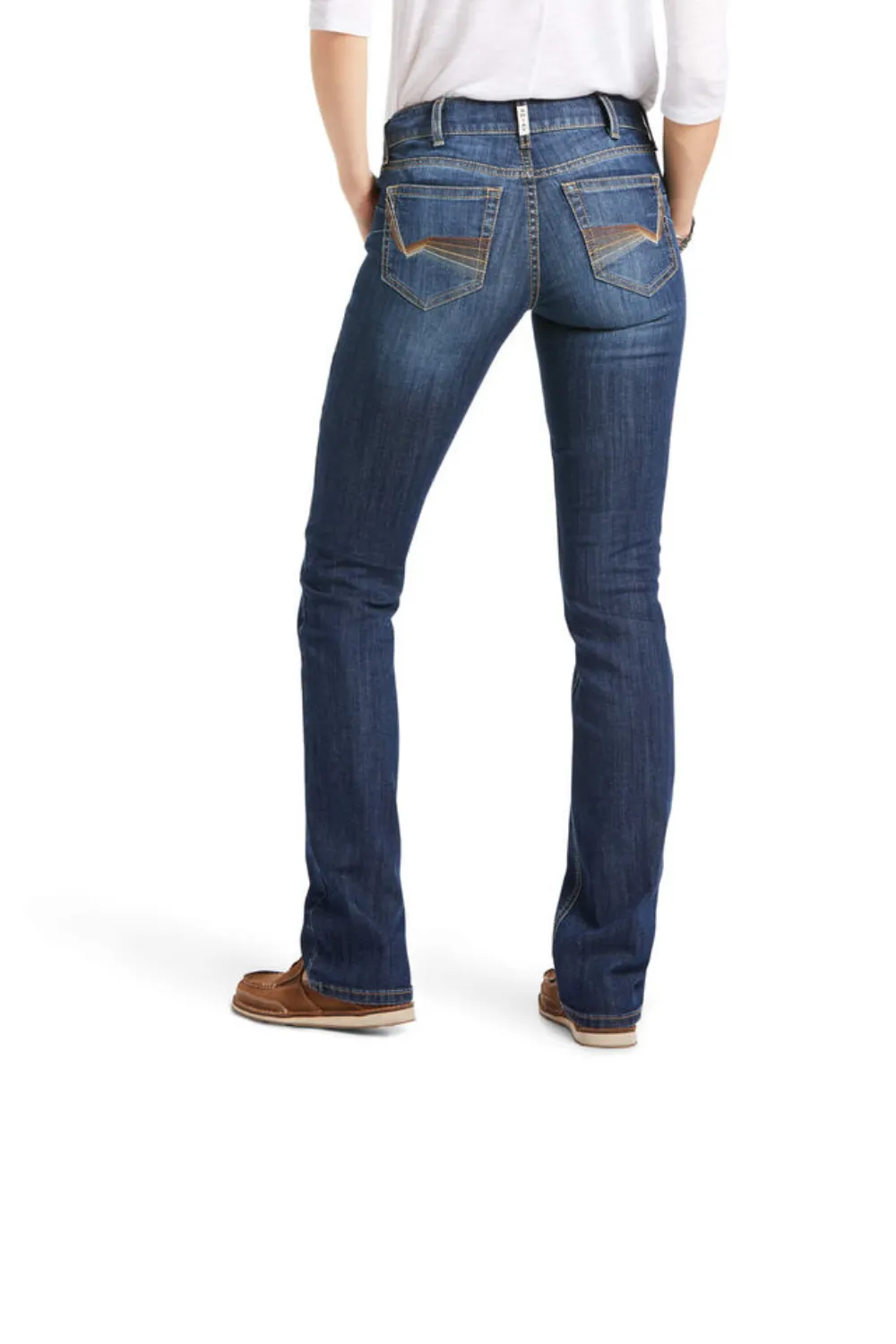 R.E.A.L. Perfect Rise Analise Stackable Straight Leg Jean