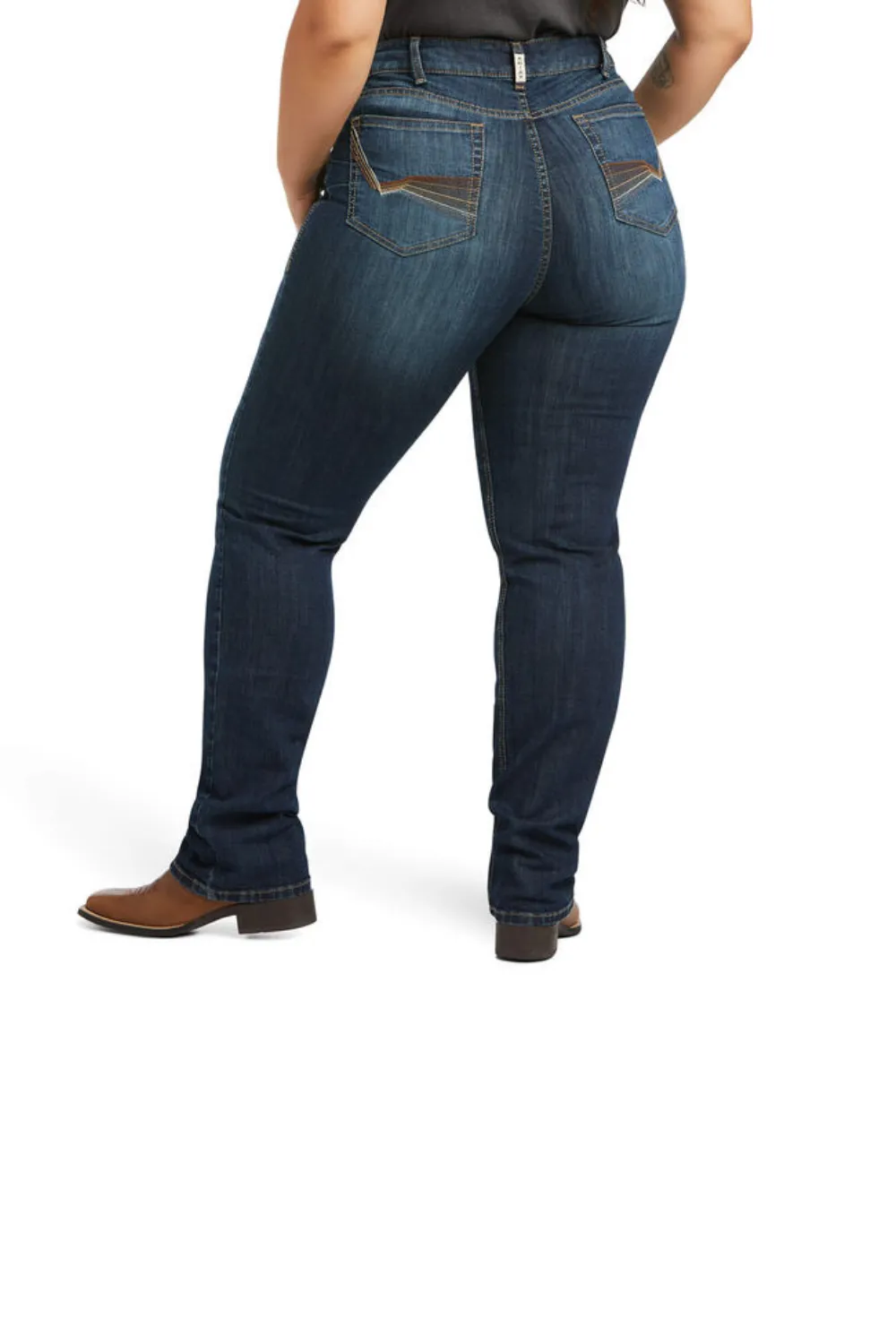R.E.A.L. Perfect Rise Analise Stackable Straight Leg Jean