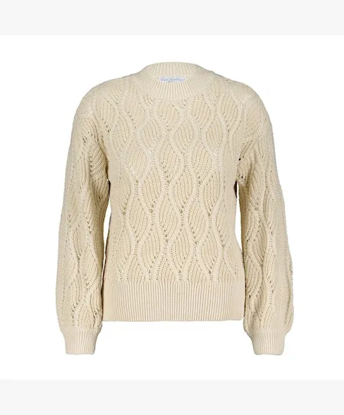 Red Button Swirl Sweater