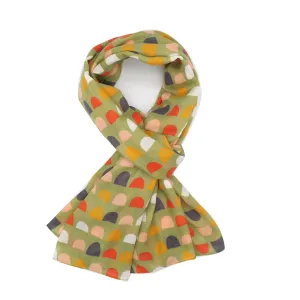 Scallops Scarf Dusky Olive