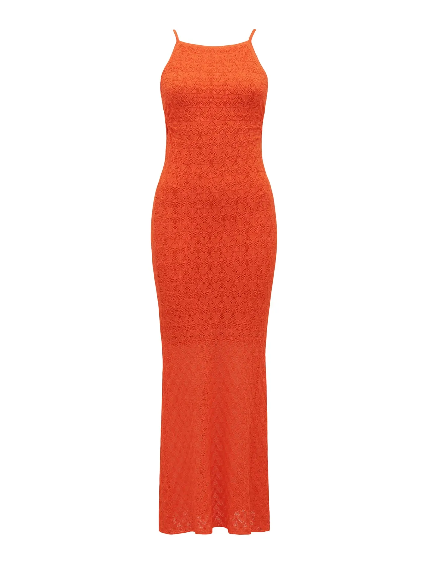 Sian Pointelle Cut Out Knit Dress