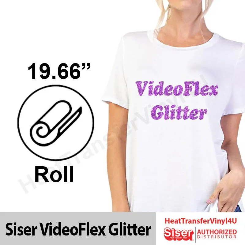Siser VideoFlex Glitter 19.66" Roll (Clearance) -50% Off-