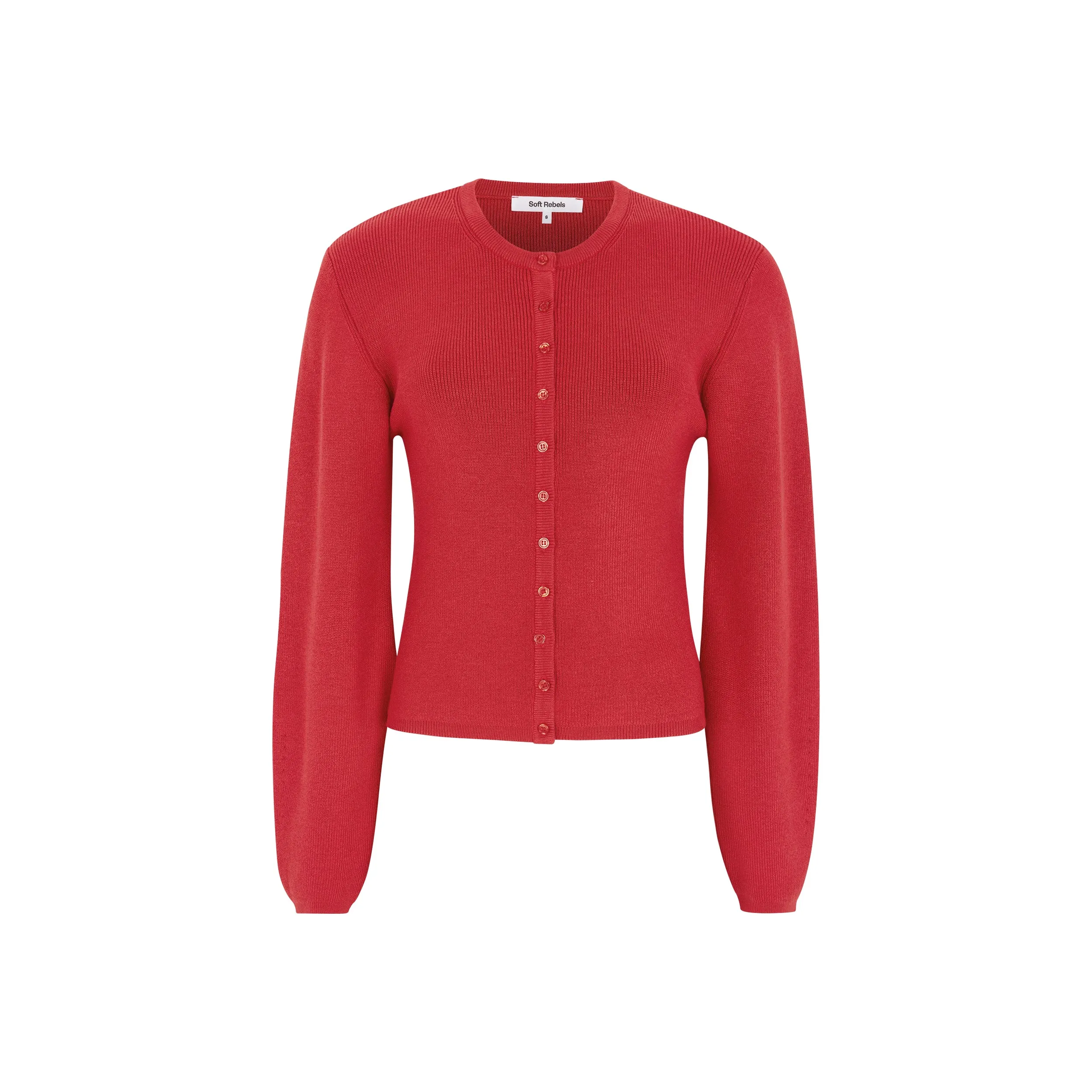 SRMushi Cardigan knit - Racing Red