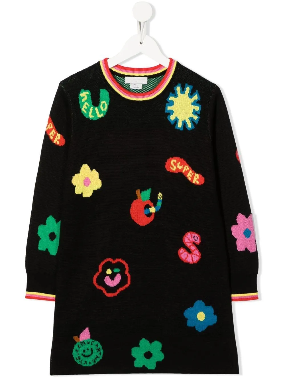 STELLA MCCARTNEYGIRL SHAPES INTARSIA KNIT DRESS