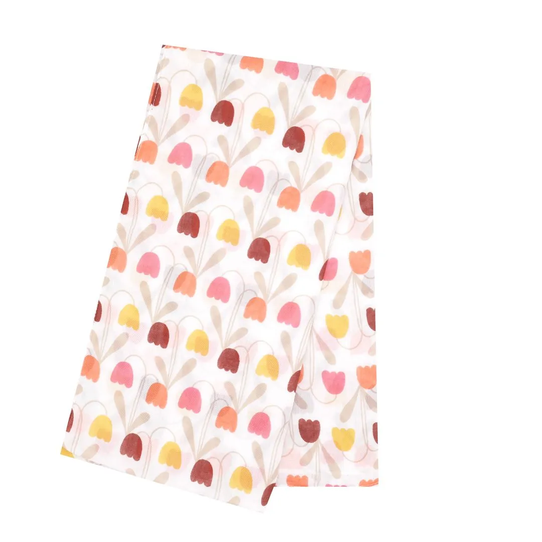 Sweet Tulips Scarf Cream/Pink