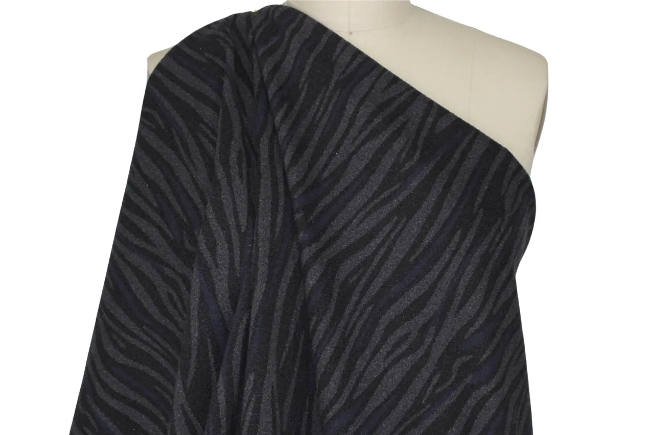 Tiger Tiger Wool Ponte - Black/Gray/Navy
