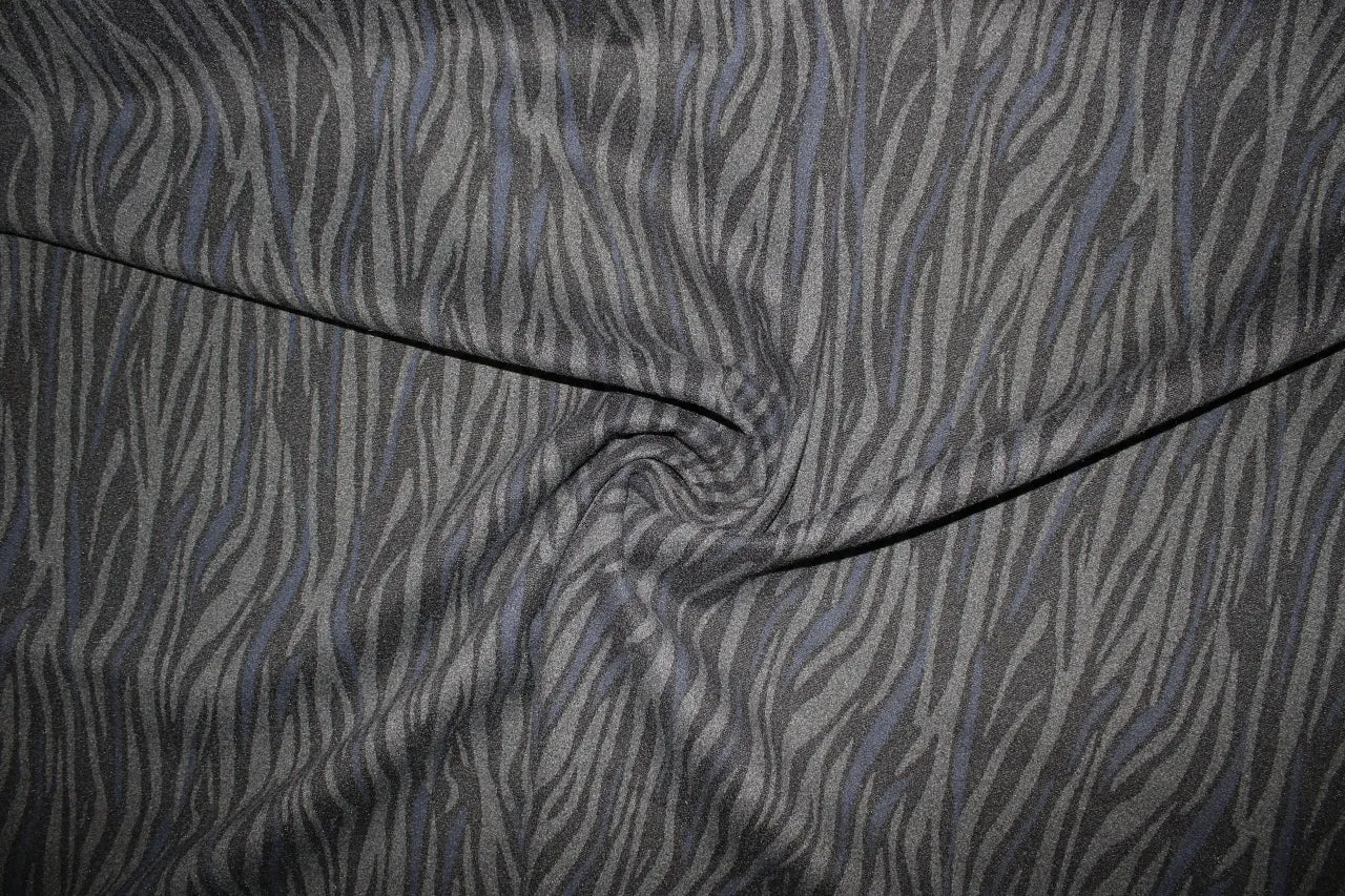 Tiger Tiger Wool Ponte - Black/Gray/Navy