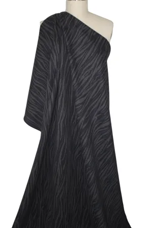 Tiger Tiger Wool Ponte - Black/Gray/Navy